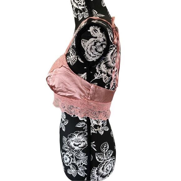 Forever 21 Satin Lace Bralette Coquette Sexy Intimates Feminine - Picture 3 of 10